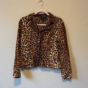 Jones New York Animal Print Blouse